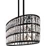 5_Gibson 42" Wide Black and Crystal 5-Light Linear Chandelier more views