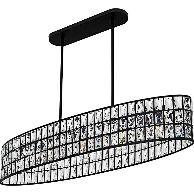 Image 4 Gibson 5-Light Matte Black Linear Chandelier more views