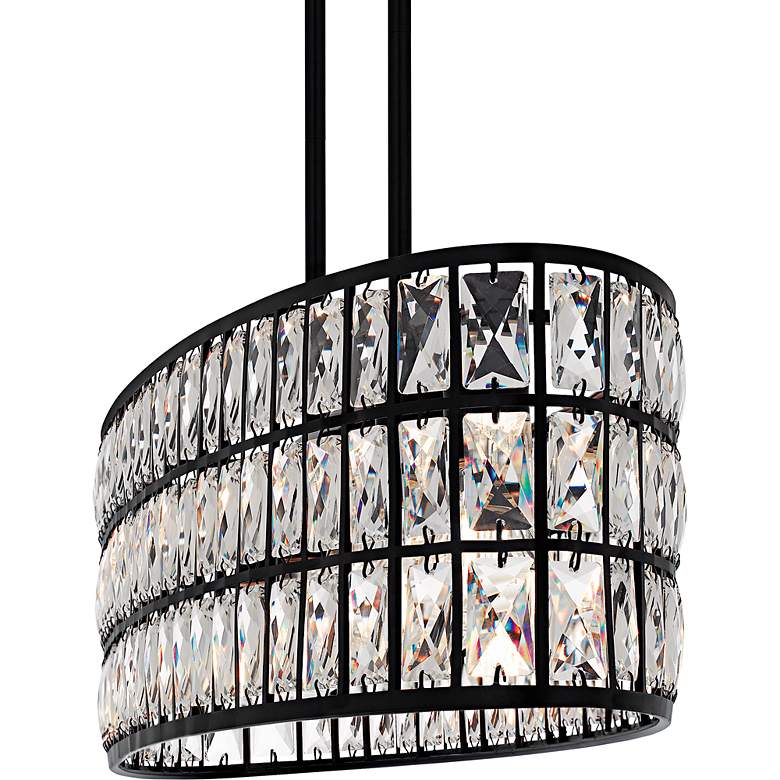 Image 5 Gibson 5-Light Matte Black Linear Chandelier more views