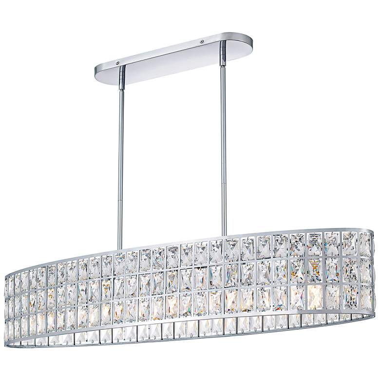 Image 1 Gibson 5-Light Polished Chrome Linear Chandelier