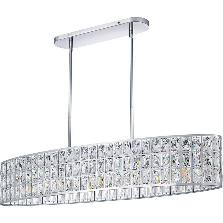 Image 2 Gibson 5-Light Polished Chrome Linear Chandelier more views
