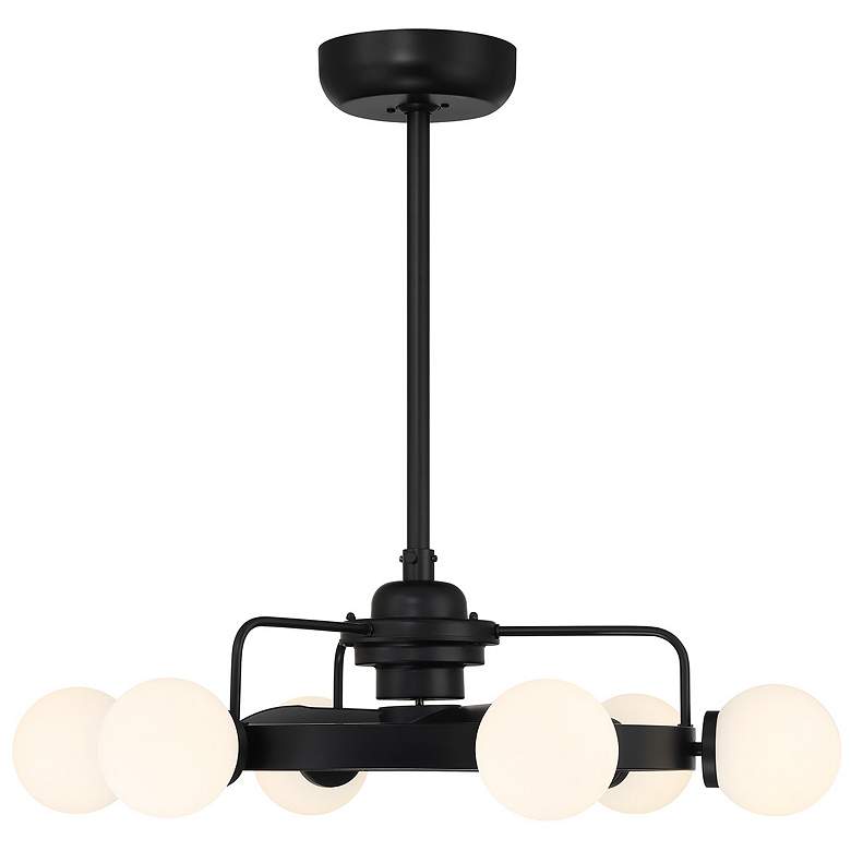 Image 1 Gibson 7-Light Fan D'Lier in Matte Black