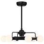 1_Gibson 7-Light Fan D'Lier in Matte Black