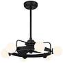 3_Gibson 7-Light Fan D'Lier in Matte Black more views