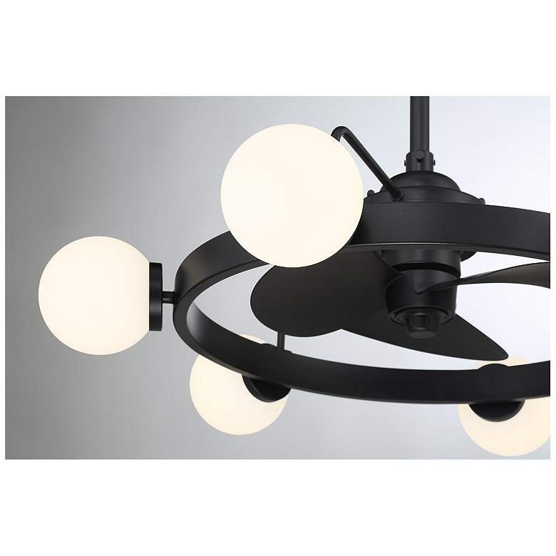 Image 6 Gibson 7-Light Fan D'Lier in Matte Black more views