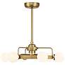 1_Gibson 7-Light Fan D'Lier in Warm Brass