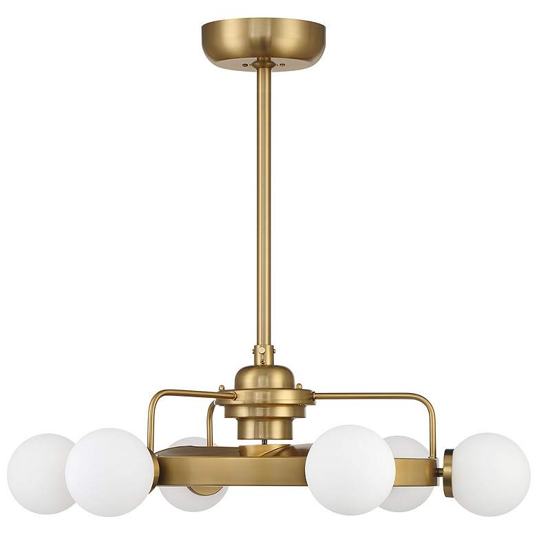 Image 2 Gibson 7-Light Fan D'Lier in Warm Brass more views