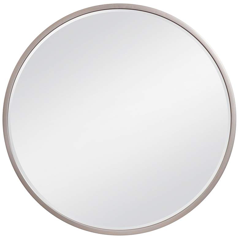 Image 1 Gibson Champagne Metal 36" Round Wall Mirror