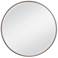 Gibson Champagne Metal 36" Round Wall Mirror