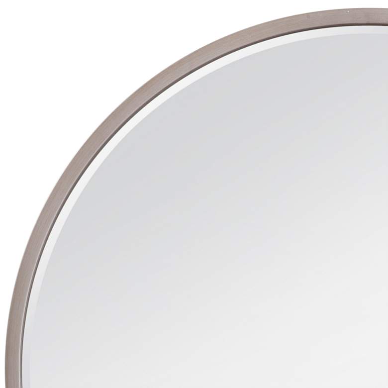 Image 2 Gibson Champagne Metal 36" Round Wall Mirror more views