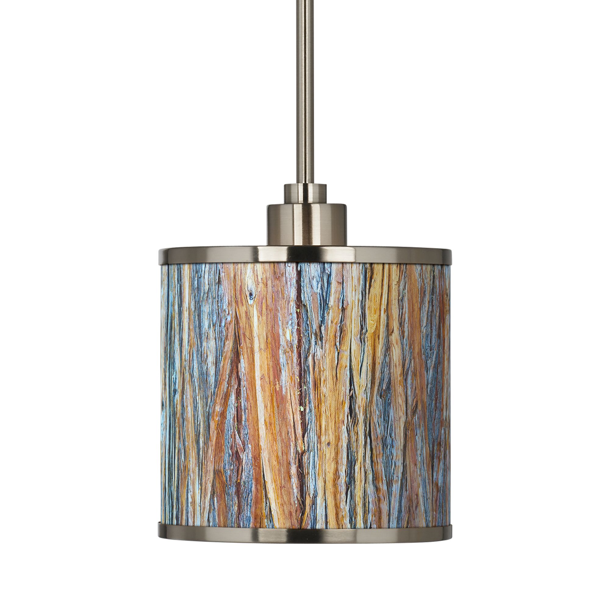 Image 3 Gicle Glow Striking Bark Shade 7" Wide Mini Pendant Light more views