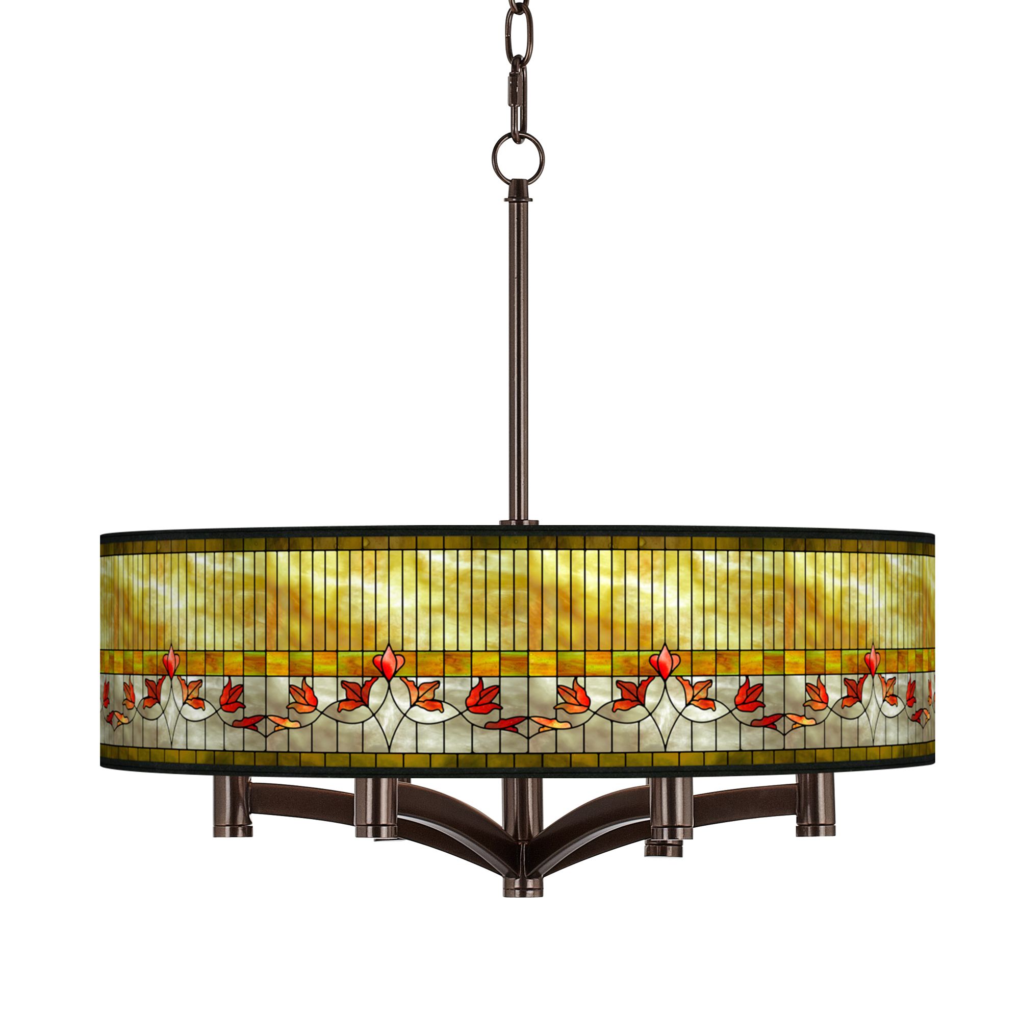 Giclee Art GICLEE GLOW 6LT PENDANT Bronze Collection
