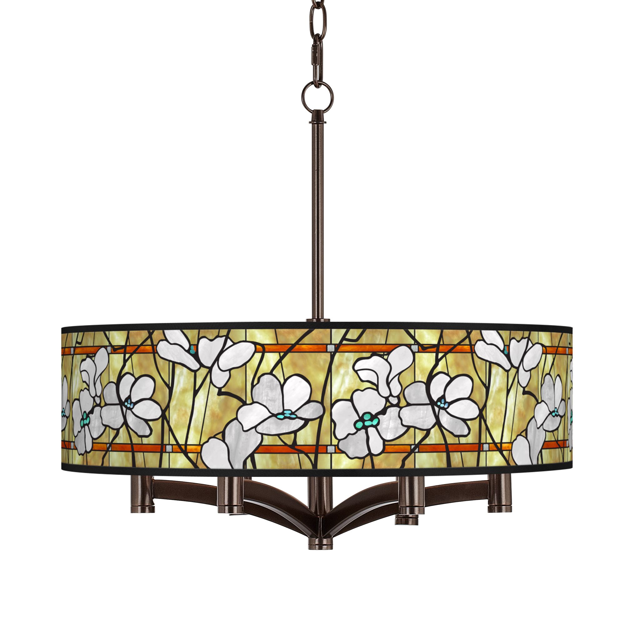 Giclee Art GICLEE GLOW 6LT PENDANT Bronze Collection