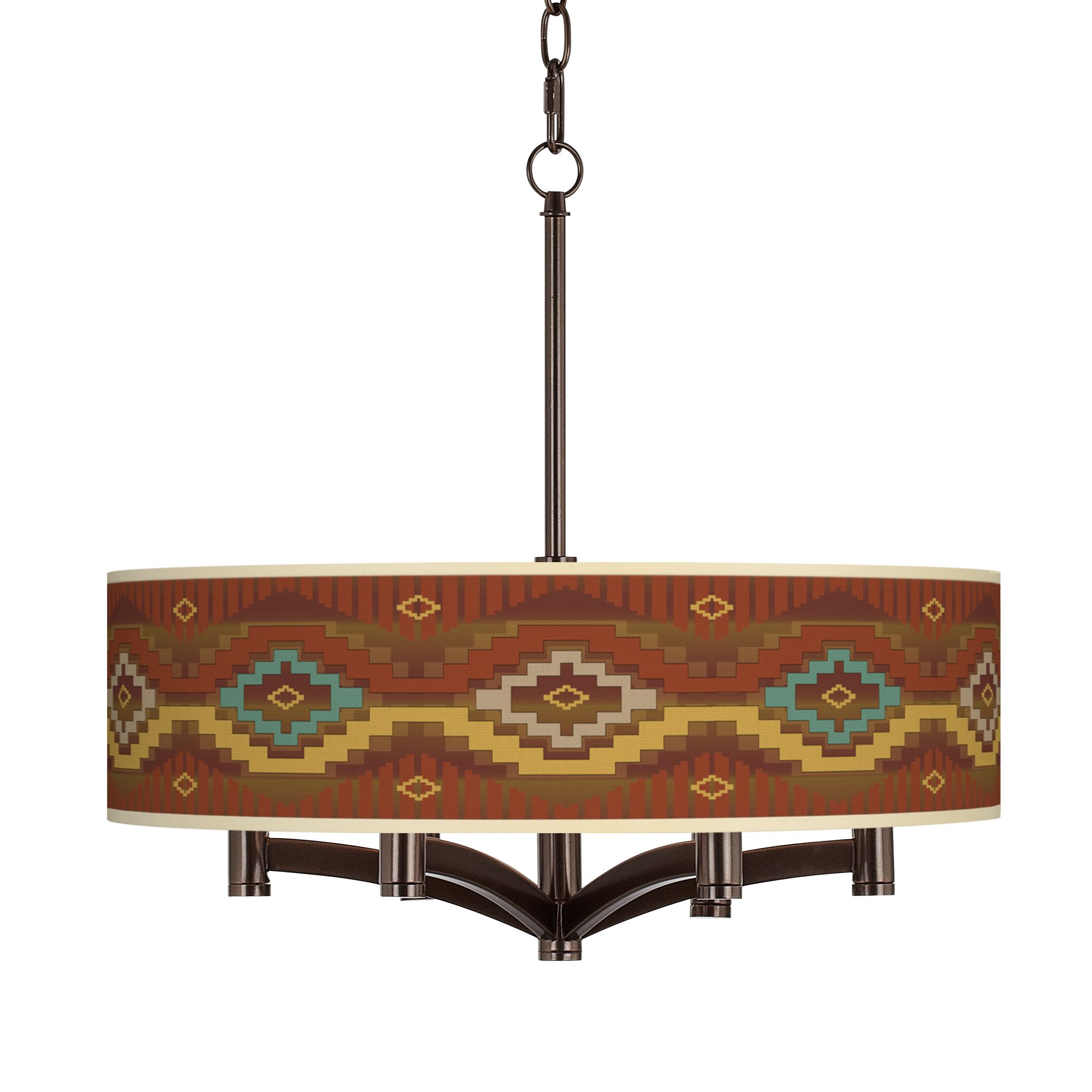 Giclee Art GICLEE GLOW 6LT PENDANT Bronze Collection