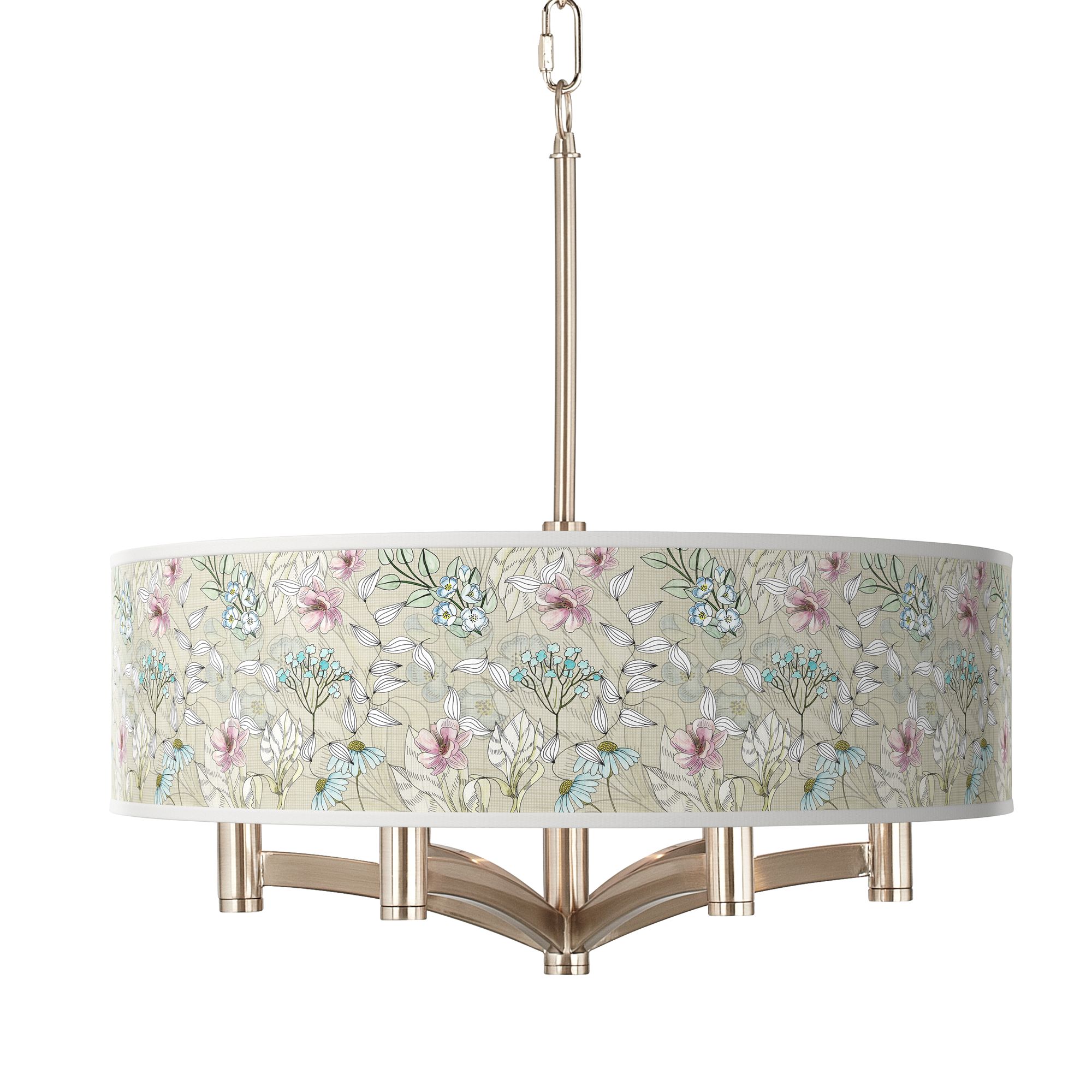 Giclee Art GICLEE GLOW 6LT PENDANT Brushed Nickel Collection