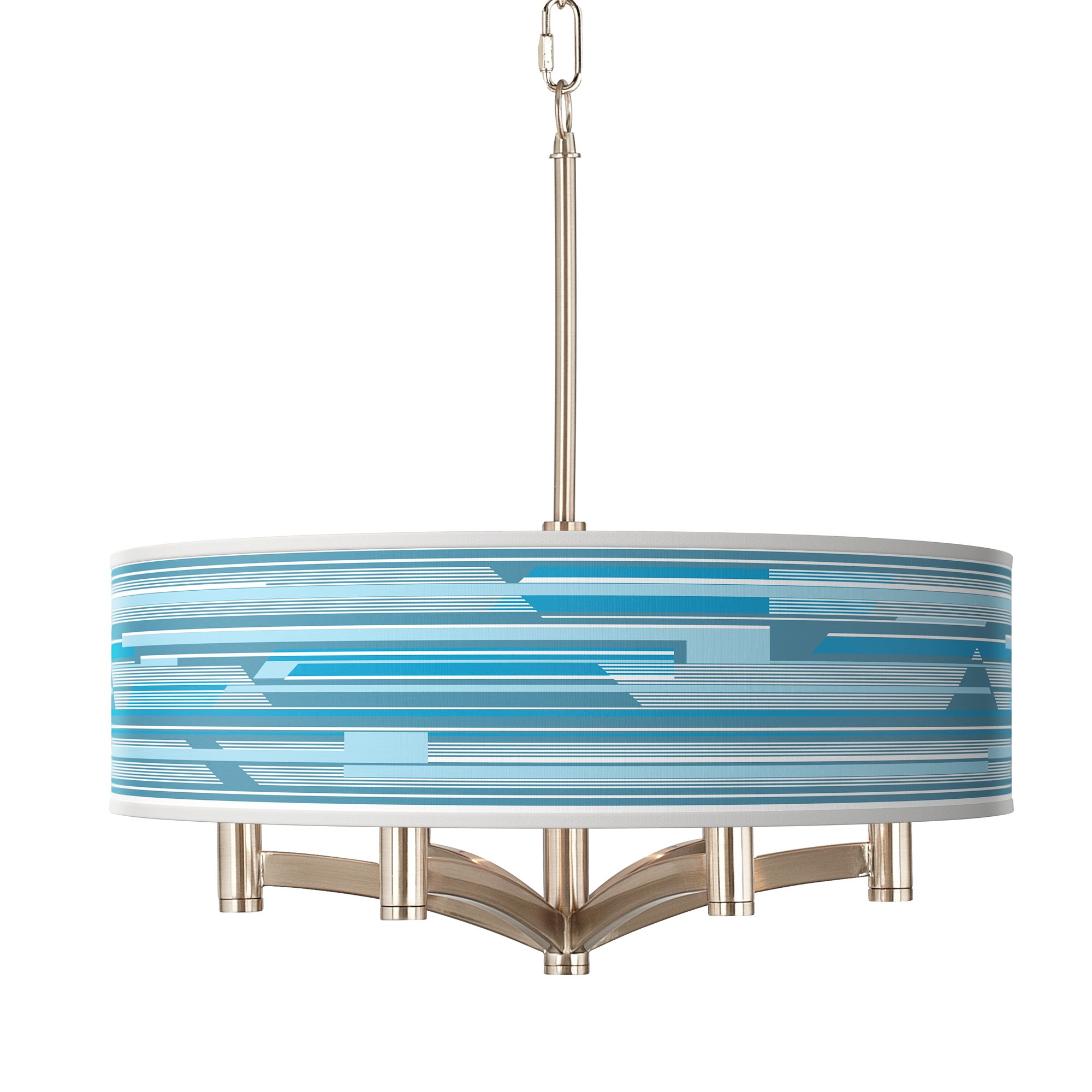 Giclee Art GICLEE GLOW 6LT PENDANT Brushed Nickel Collection