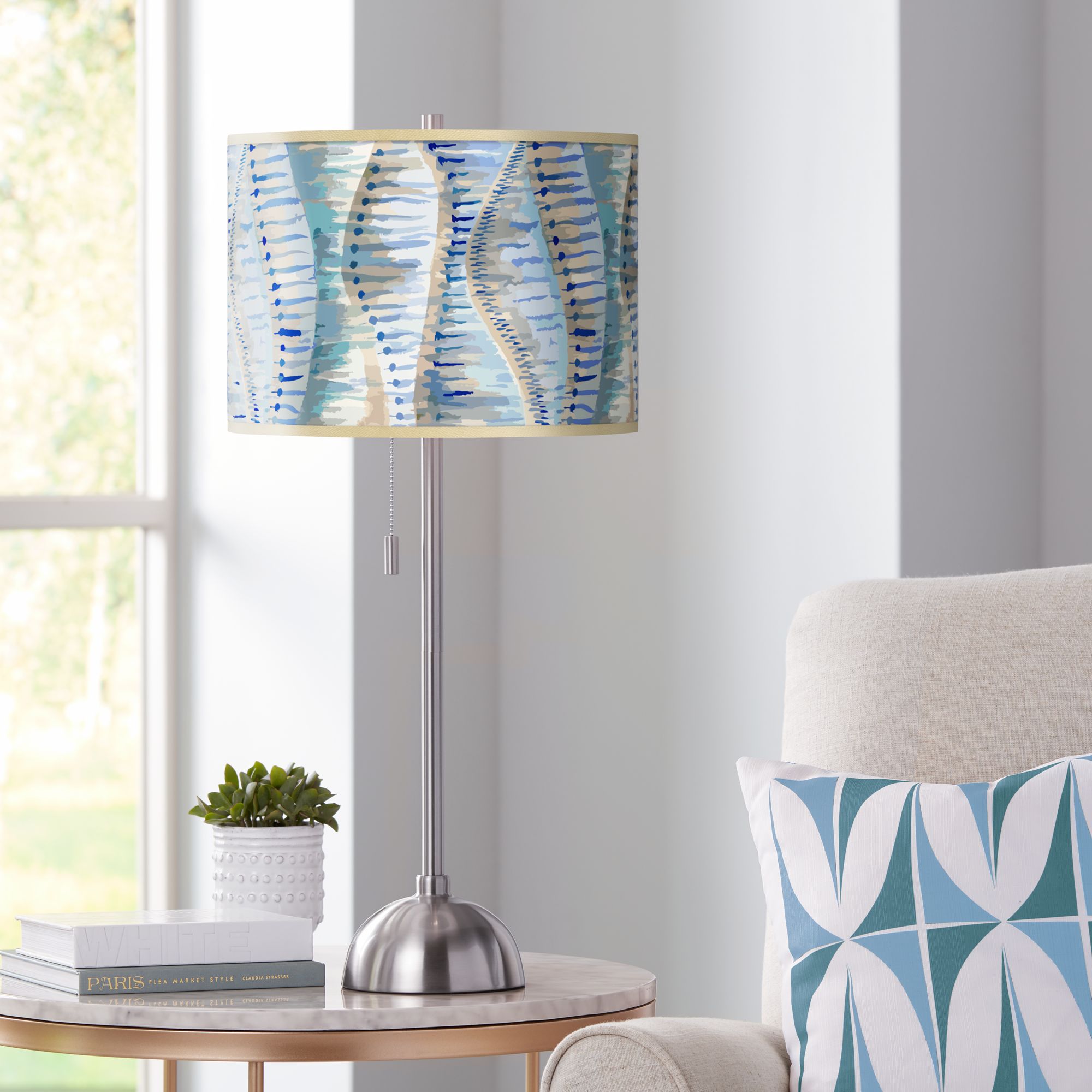 Giclee Art GICLEE GLOW DOME LAMP Brushed Nickel Collection