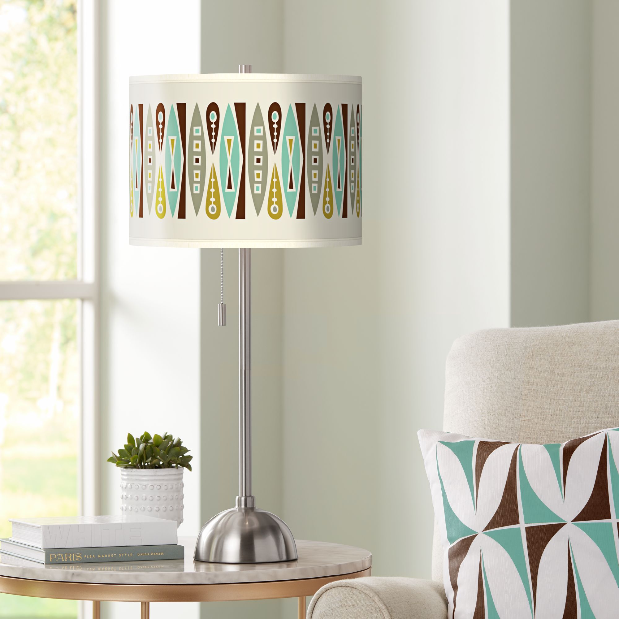 Giclee Art GICLEE GLOW DOME LAMP Chrome Collection