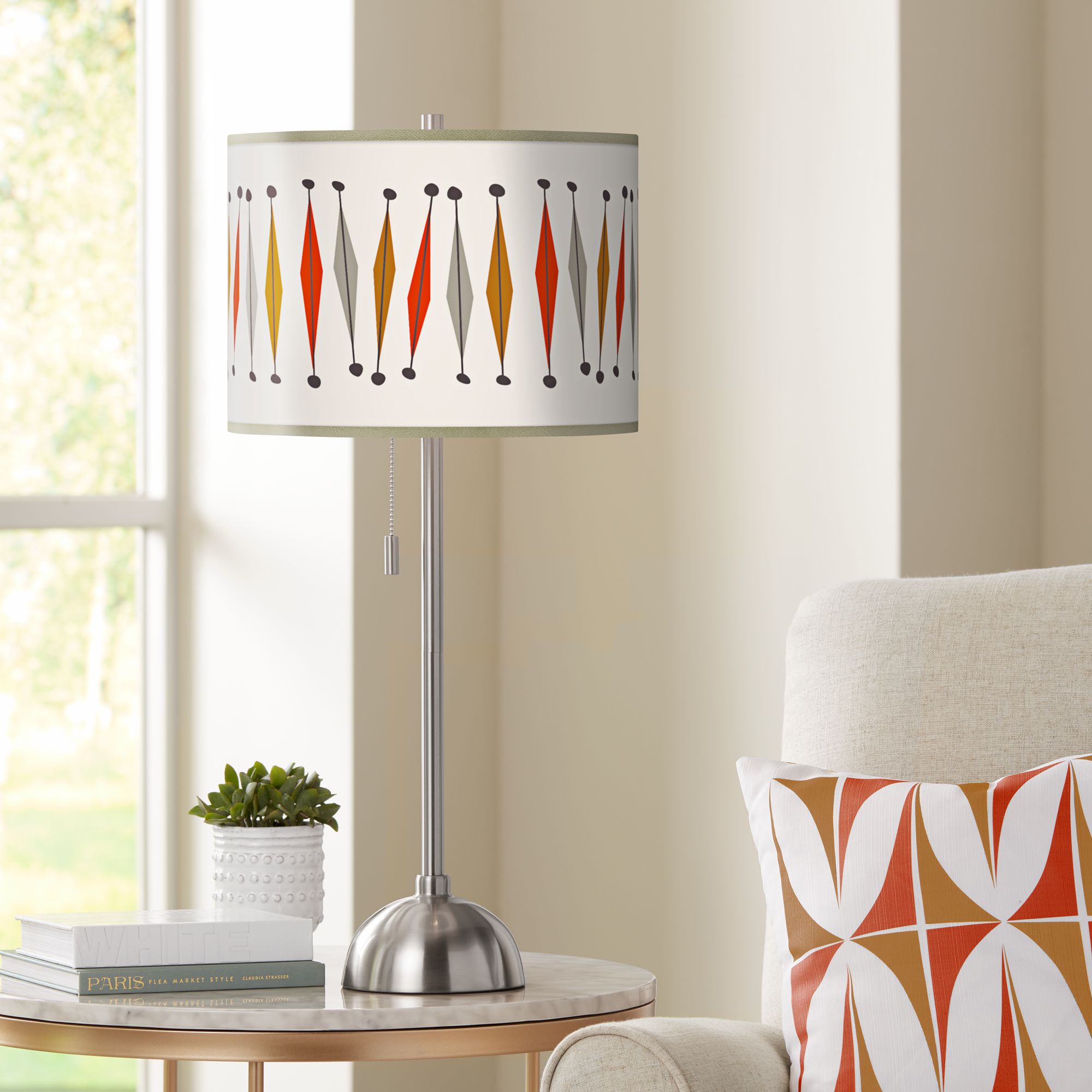 Giclee Art GICLEE GLOW DOME LAMP Chrome Collection