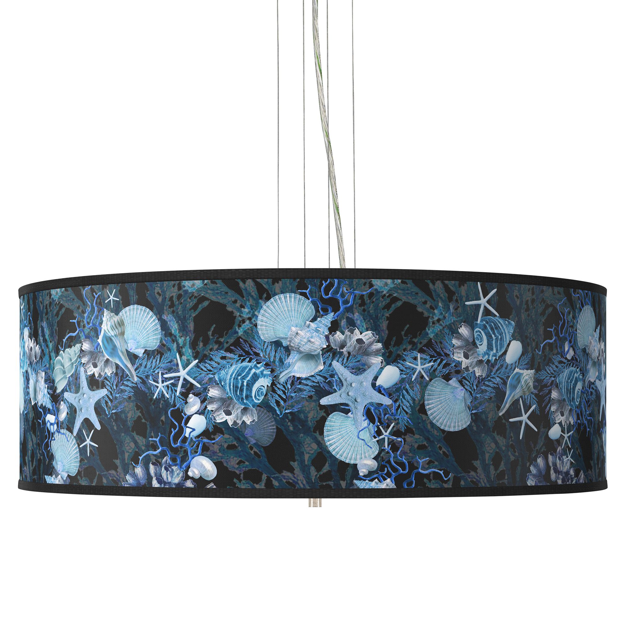 Giclee Art GICLEE GLOW DRUM PENDANT Brushed Nickel Collection