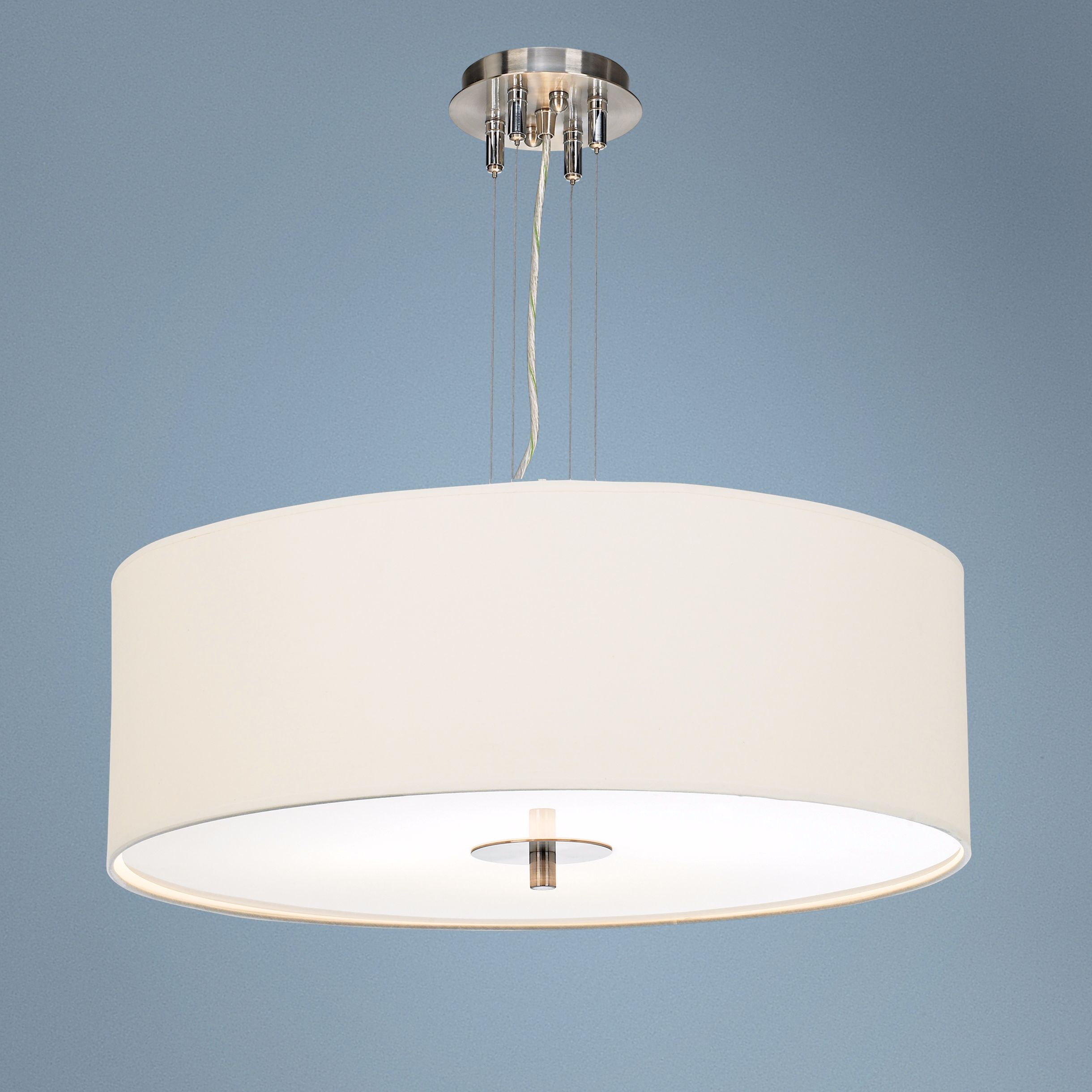 Giclee Art GICLEE GLOW DRUM PENDANT Brushed Nickel Collection