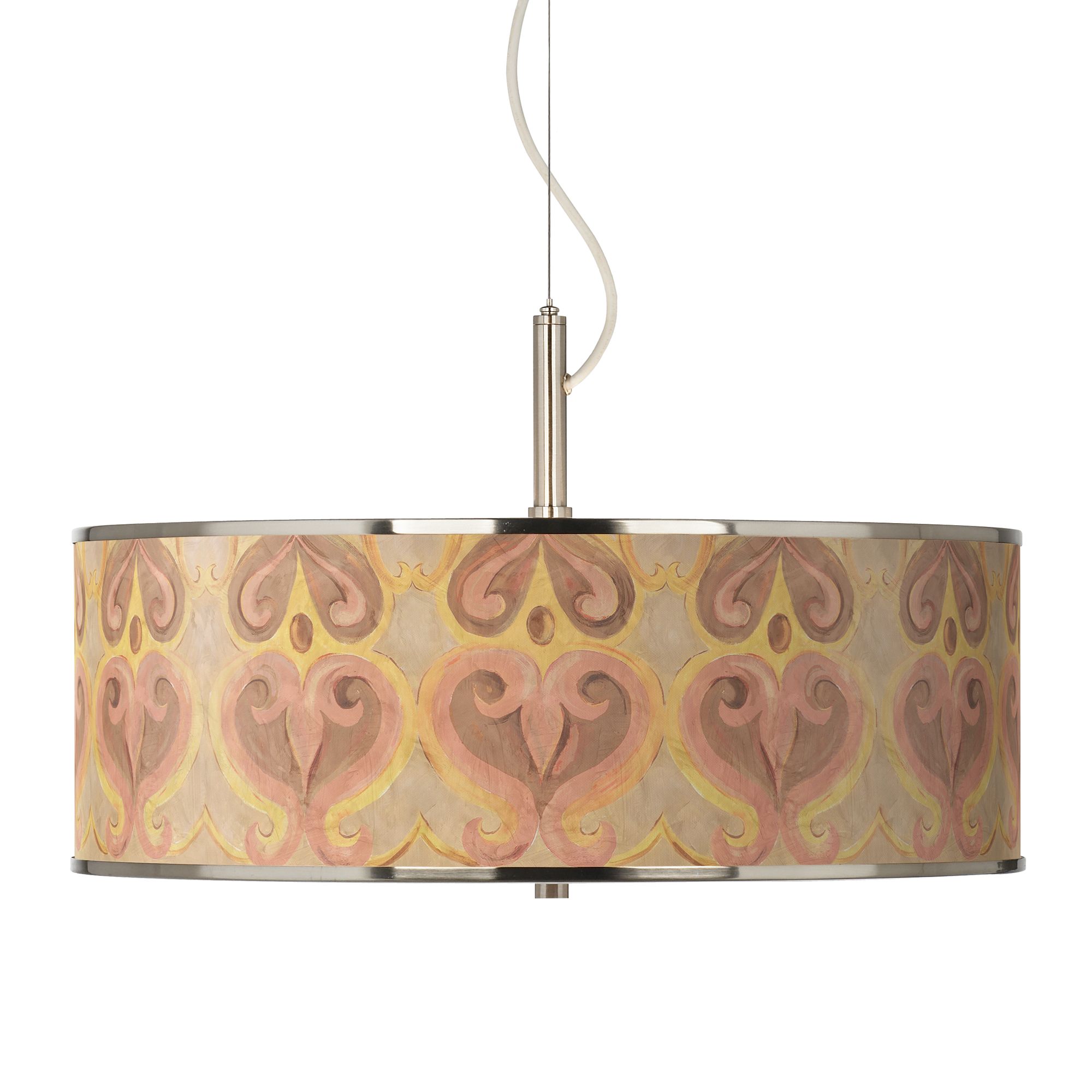 Giclee Art GICLEE GLOW DRUM PENDANT Brushed Nickel Collection