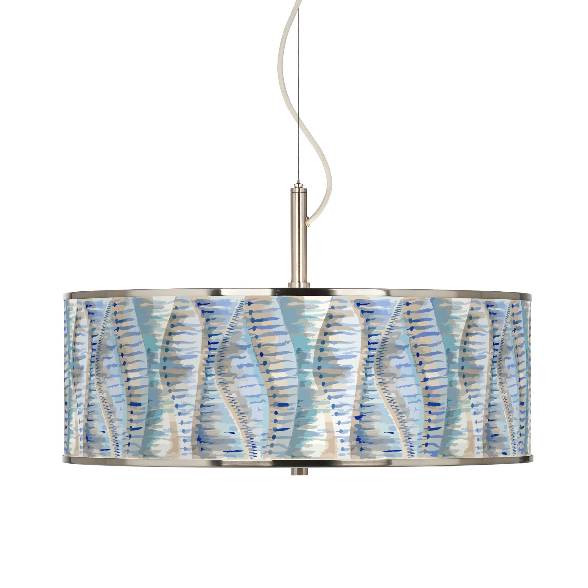 Giclee Art GICLEE GLOW DRUM PENDANT Brushed Nickel Collection