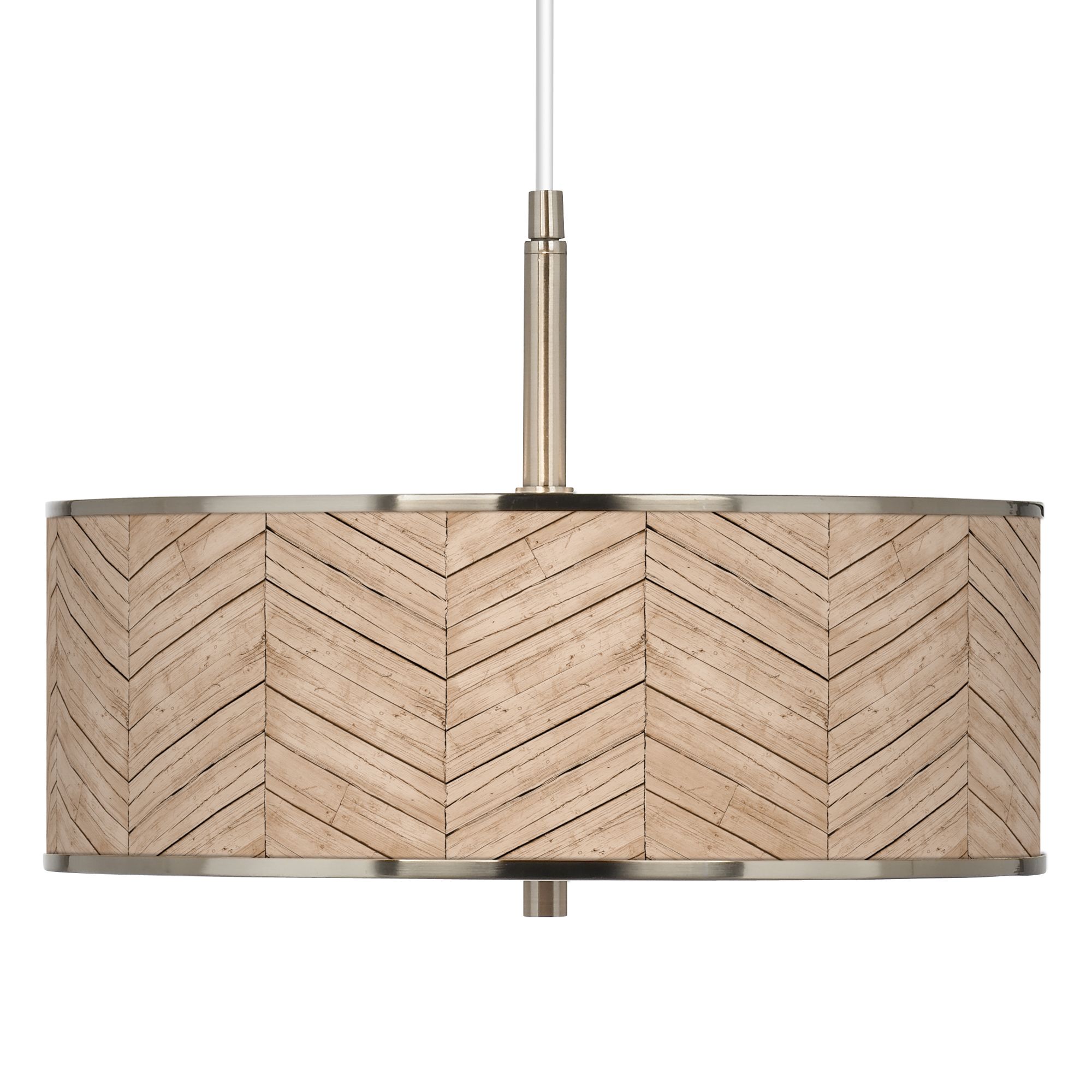 Giclee Art GICLEE GLOW DRUM PENDANT Brushed Nickel Collection