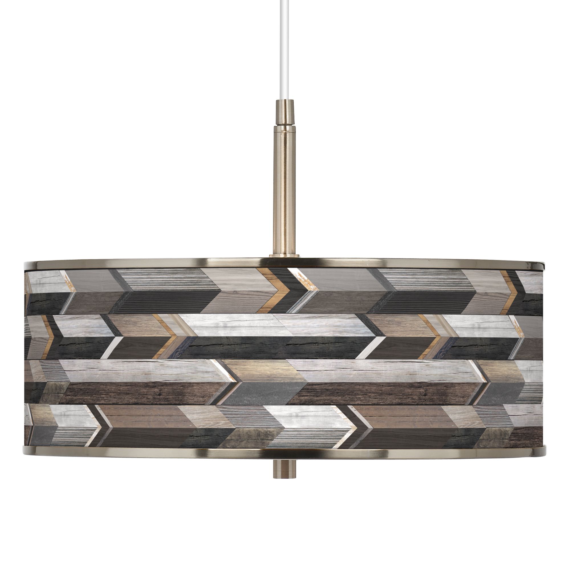 Giclee Art GICLEE GLOW DRUM PENDANT Brushed Nickel Collection