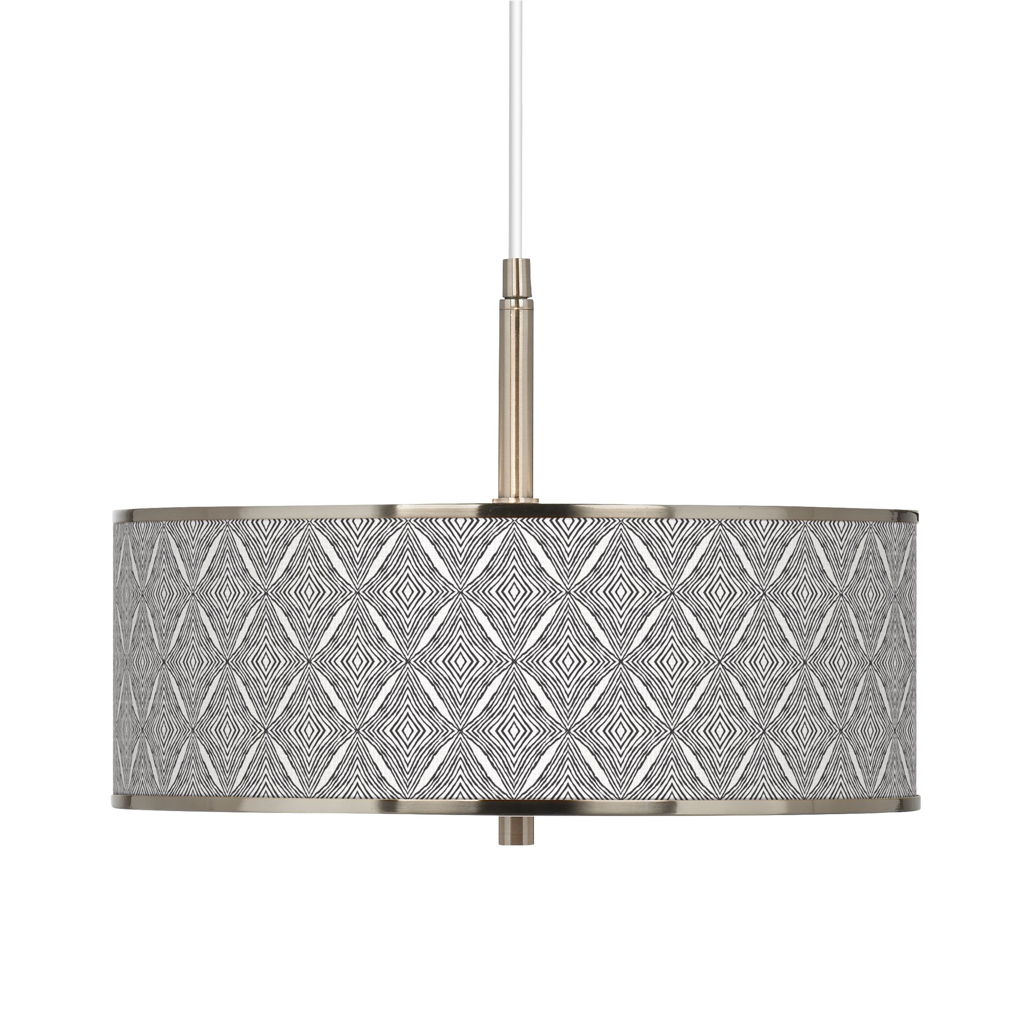 Giclee Art GICLEE GLOW DRUM PENDANT Brushed Nickel Collection