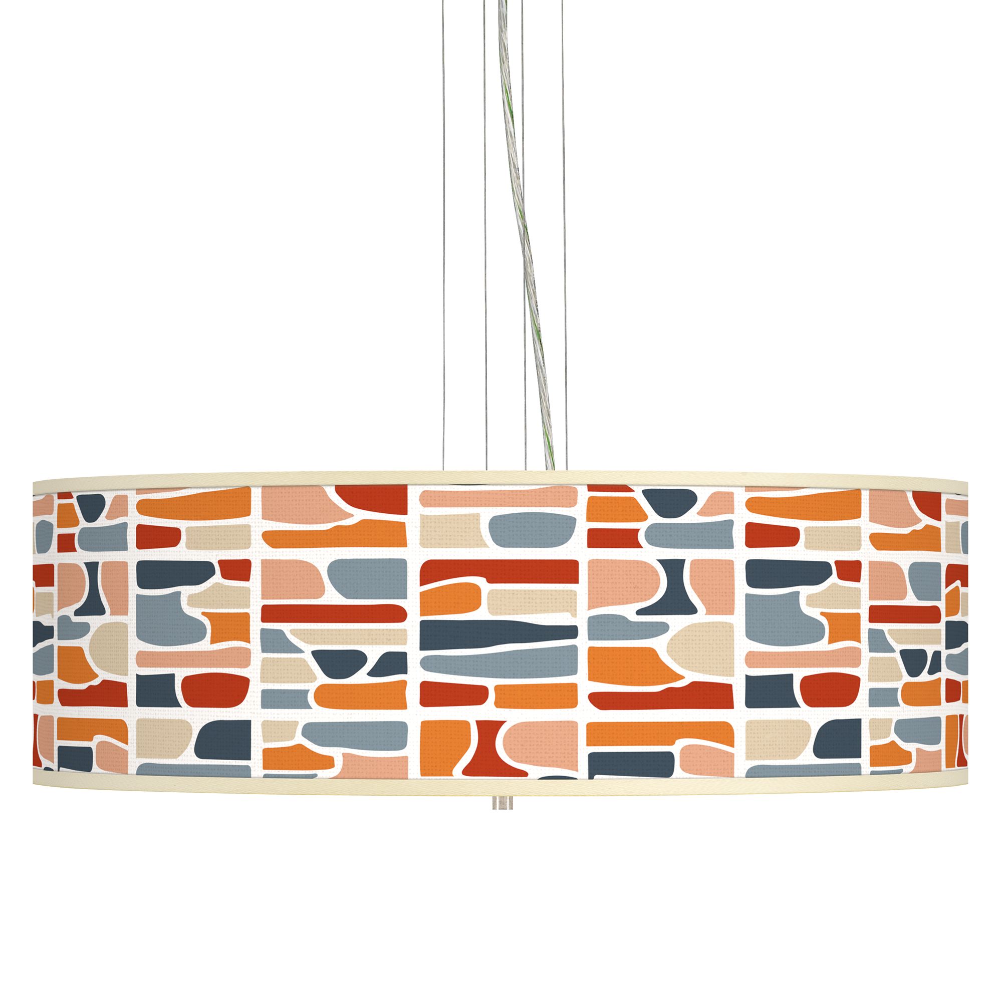 Giclee Art GICLEE GLOW DRUM PENDANT Brushed Nickel Collection