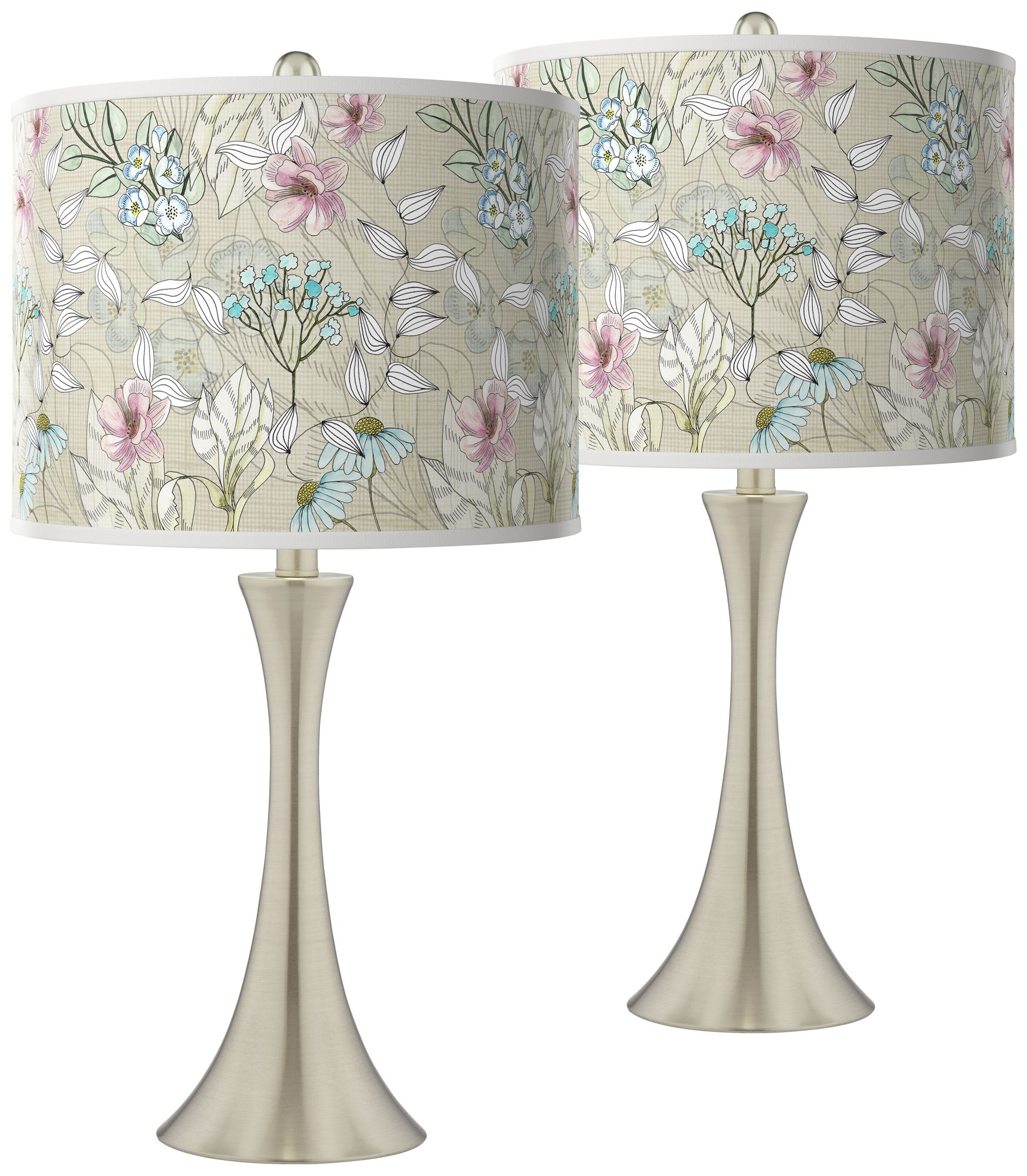 Giclee Art GICLEE GLOW FLARE LAMP Brushed Nickel Collection