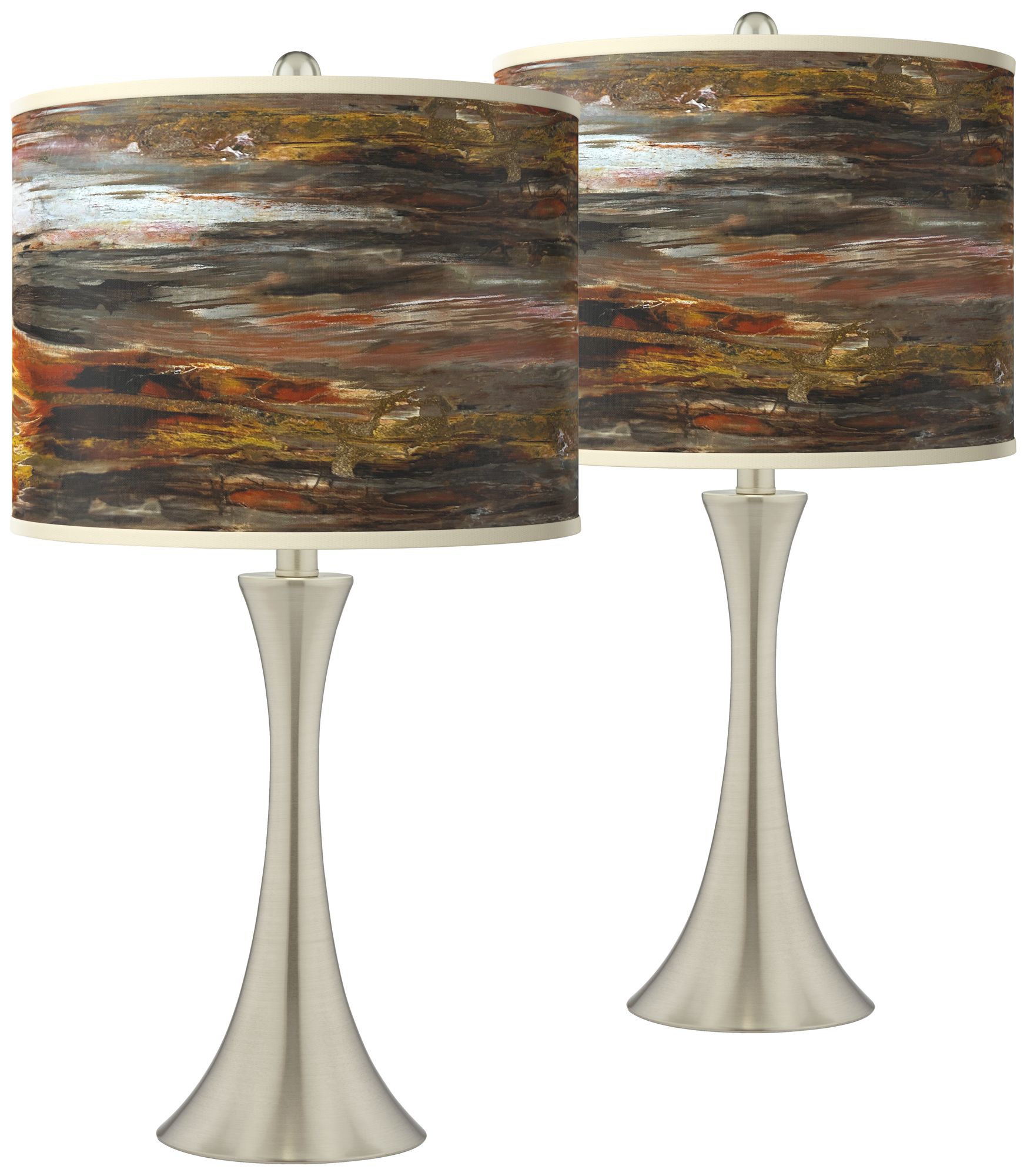 Giclee Art GICLEE GLOW FLARE LAMP Brushed Nickel Collection