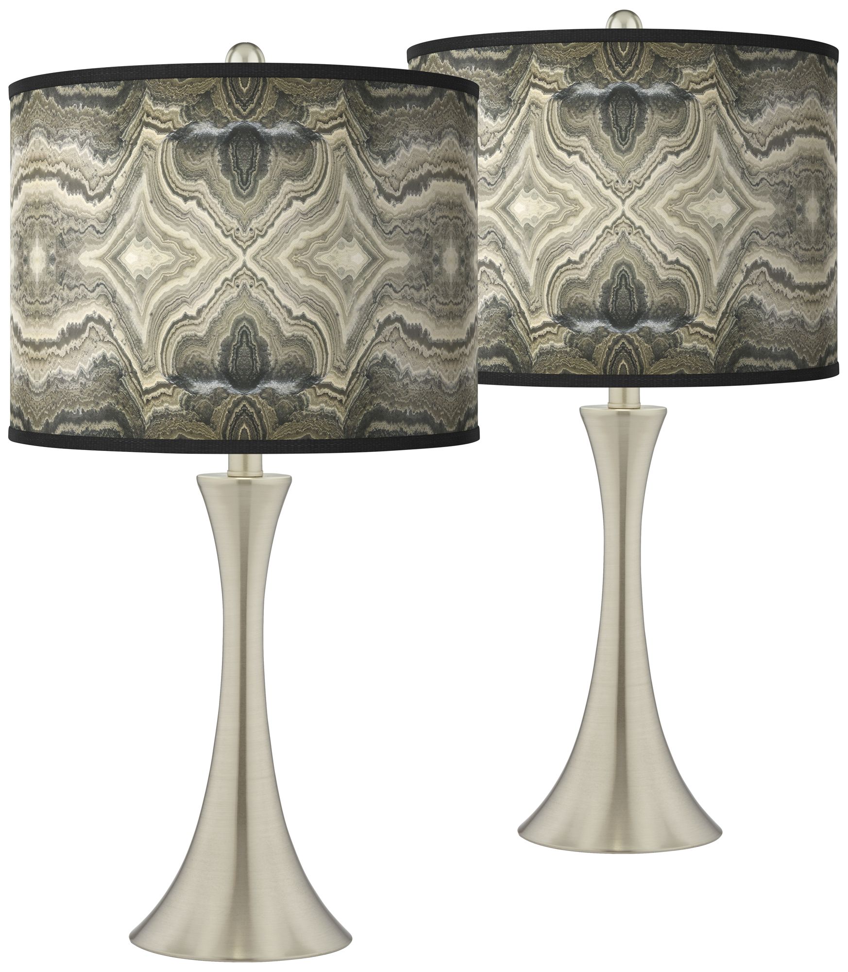 Giclee Art GICLEE GLOW FLARE LAMP Brushed Nickel Collection