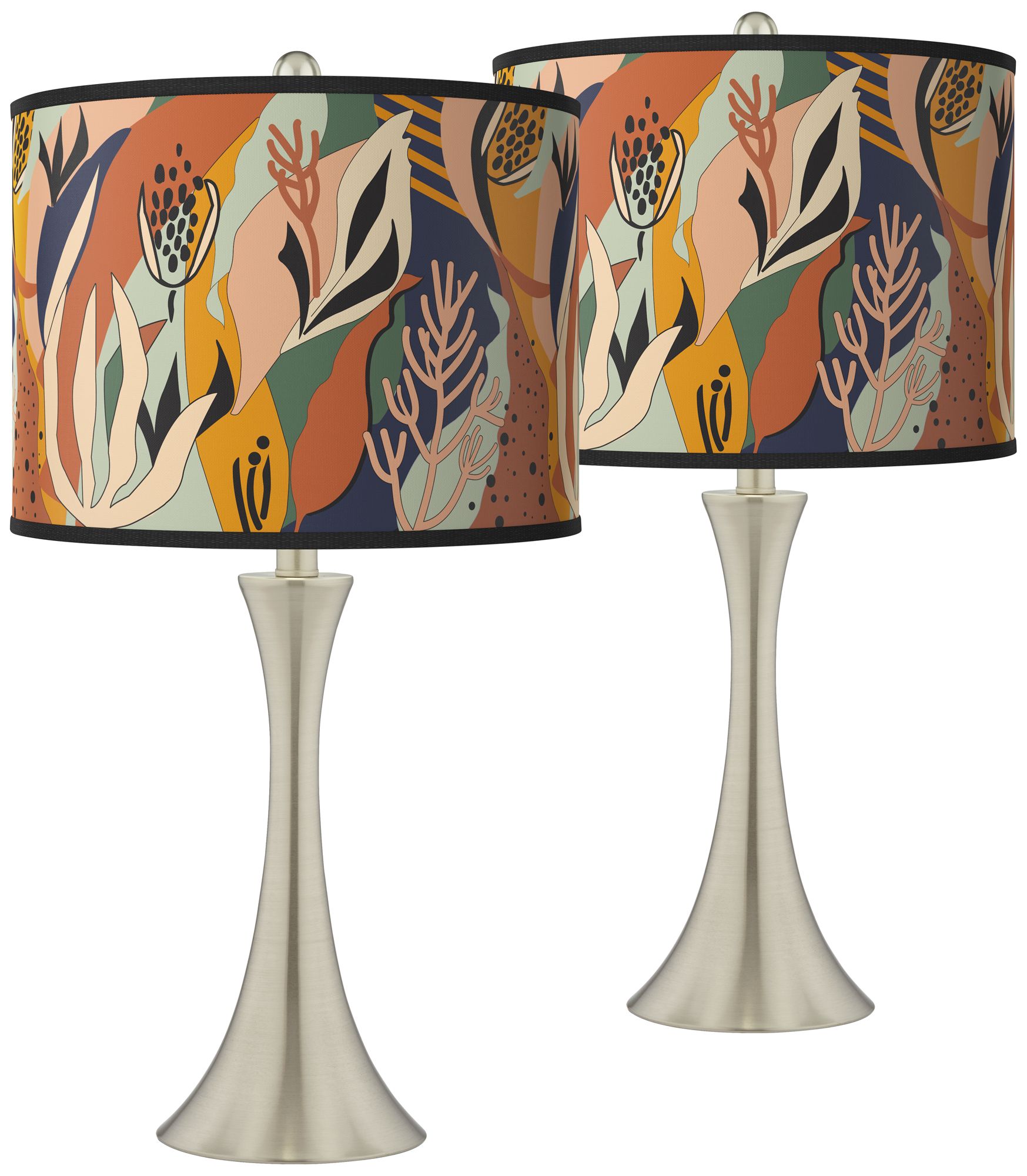 Giclee Art GICLEE GLOW FLARE LAMP Brushed Nickel Collection