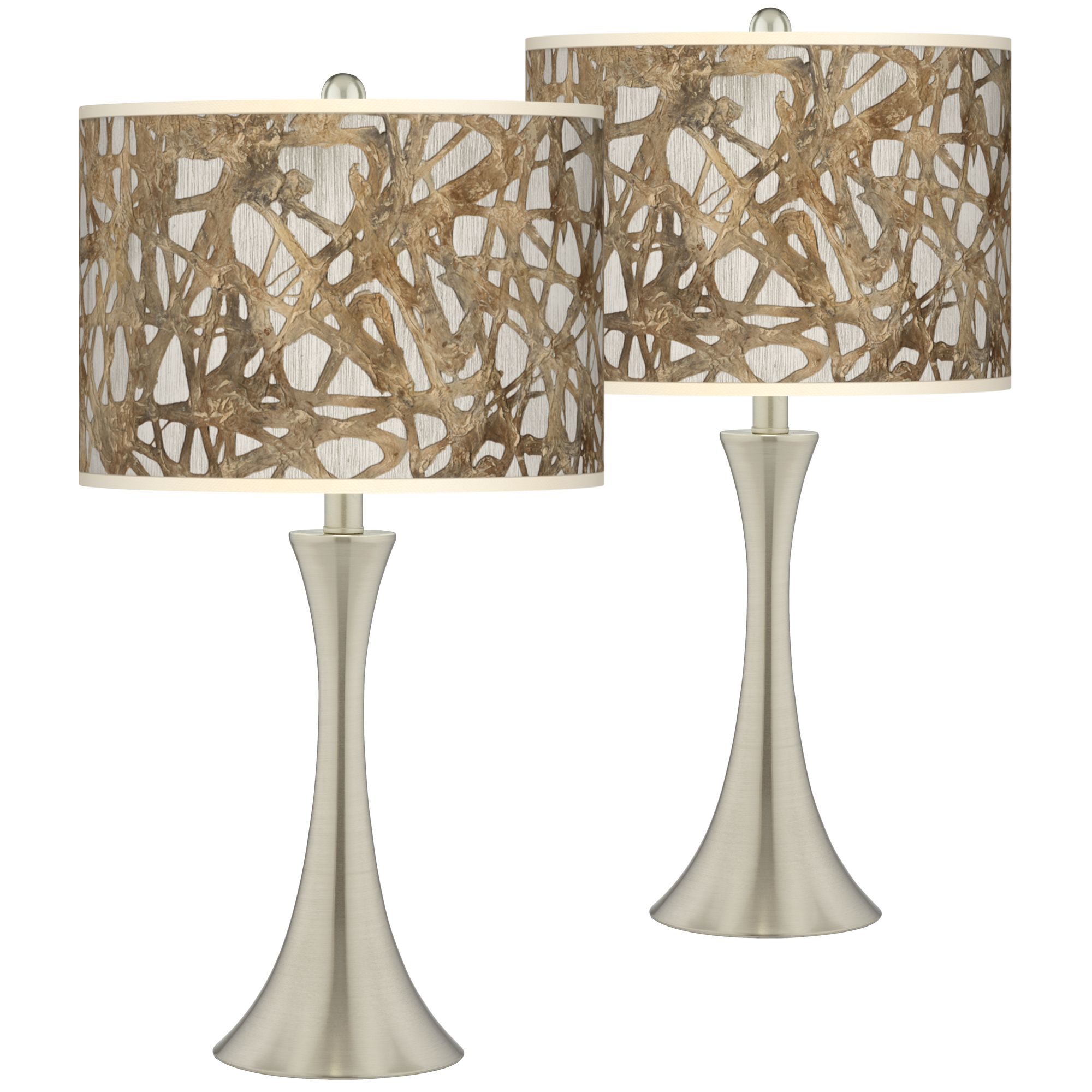 Giclee Art GICLEE GLOW FLARE LAMP Brushed Nickel Collection