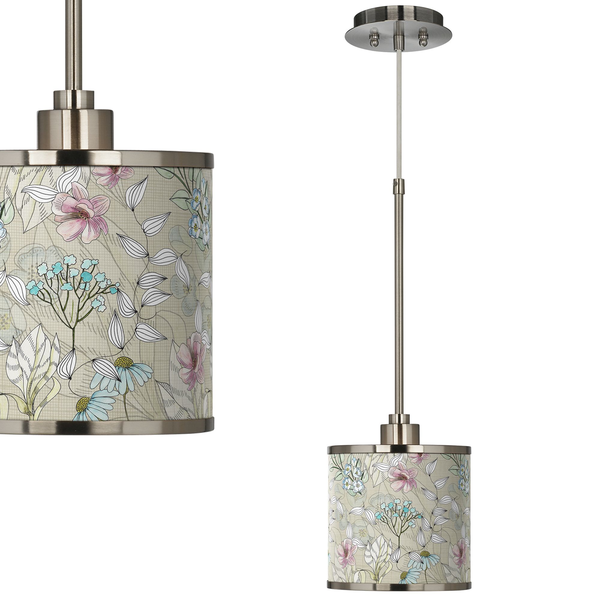 Giclee Art GICLEE GLOW MINI PENDANT Brushed Nickel Collection