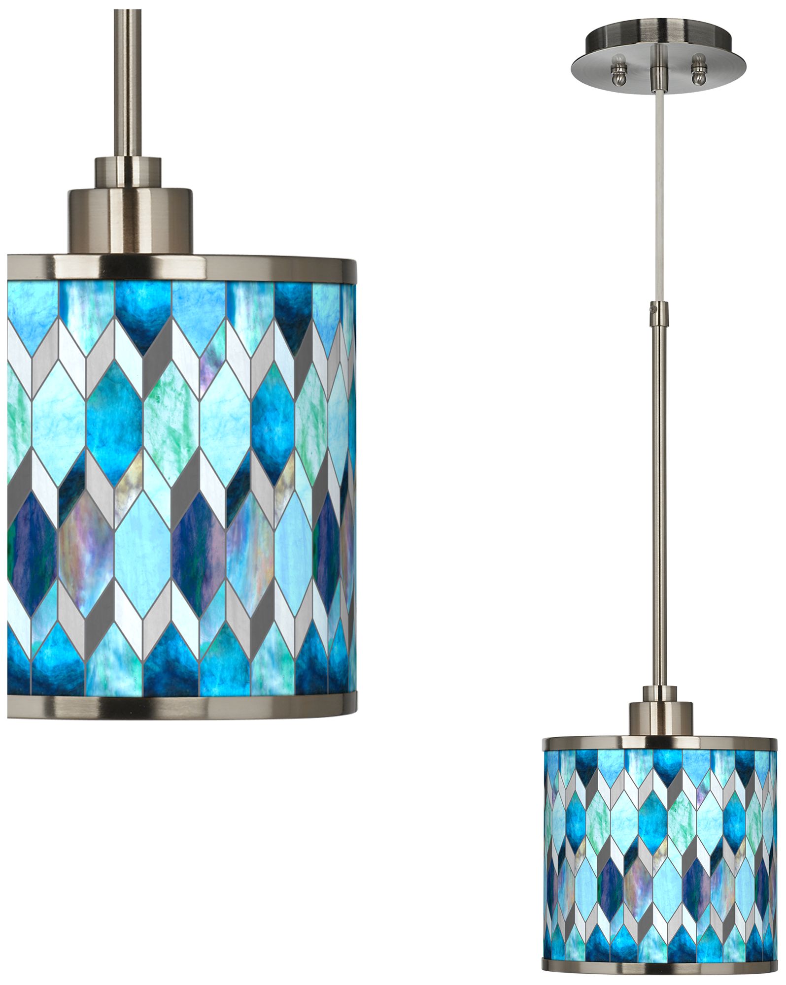 Giclee Art GICLEE GLOW MINI PENDANT Brushed Nickel Collection