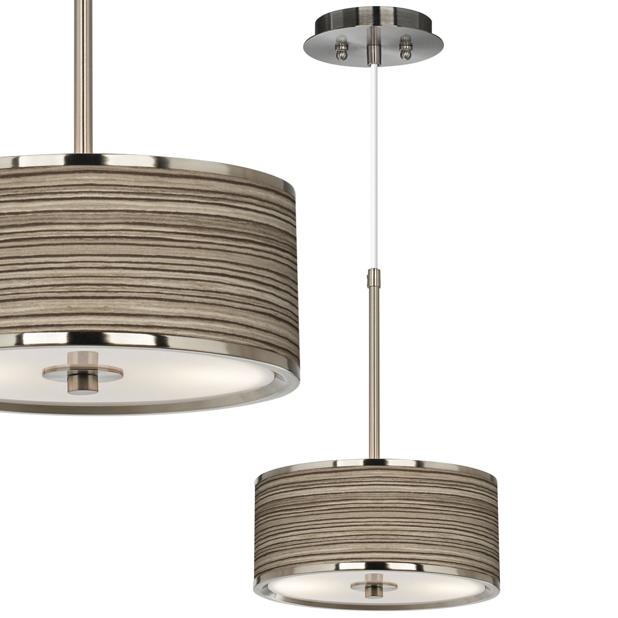 Giclee Art GICLEE GLOW MINI PENDANT Brushed Nickel Collection