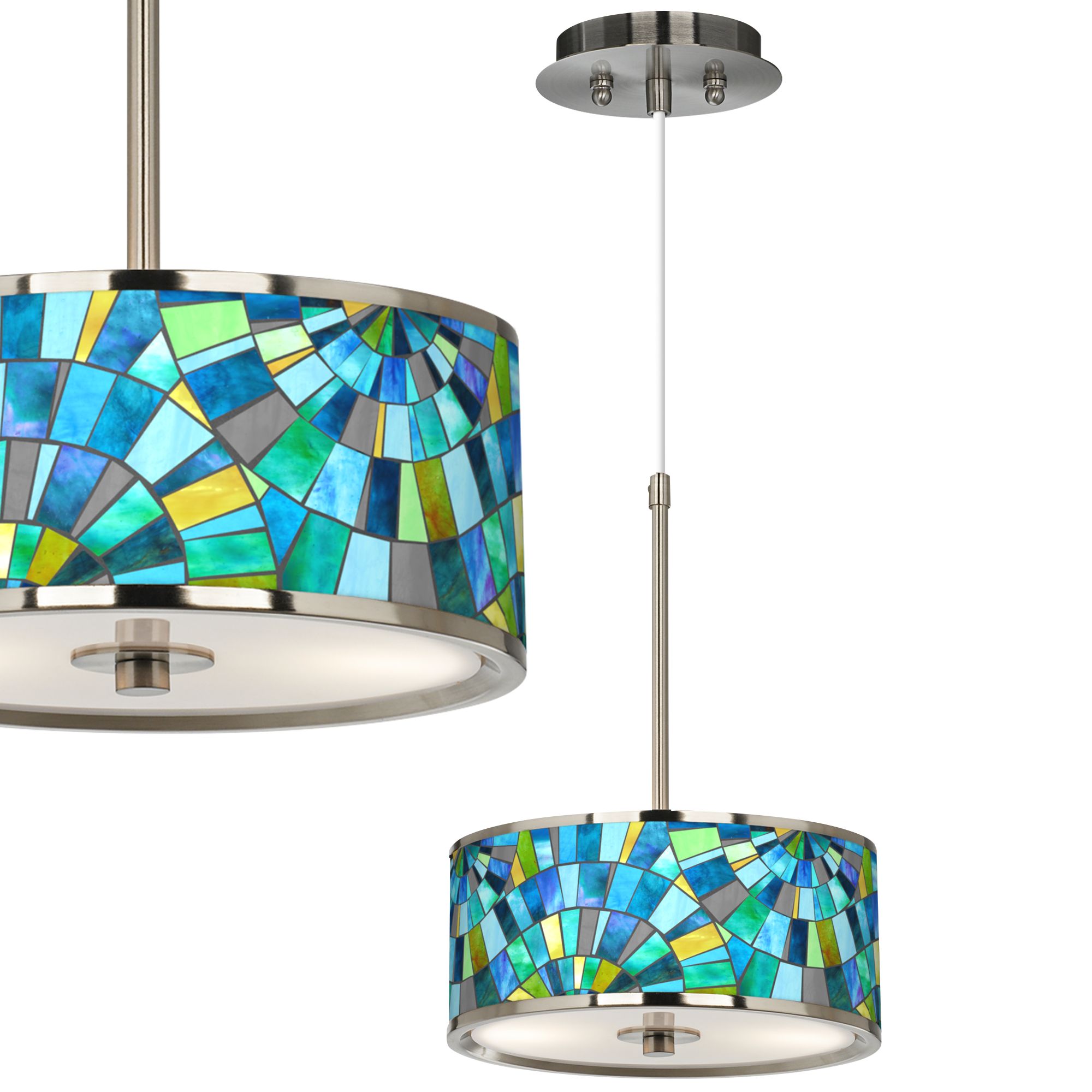 Giclee Art GICLEE GLOW MINI PENDANT Brushed Nickel Collection