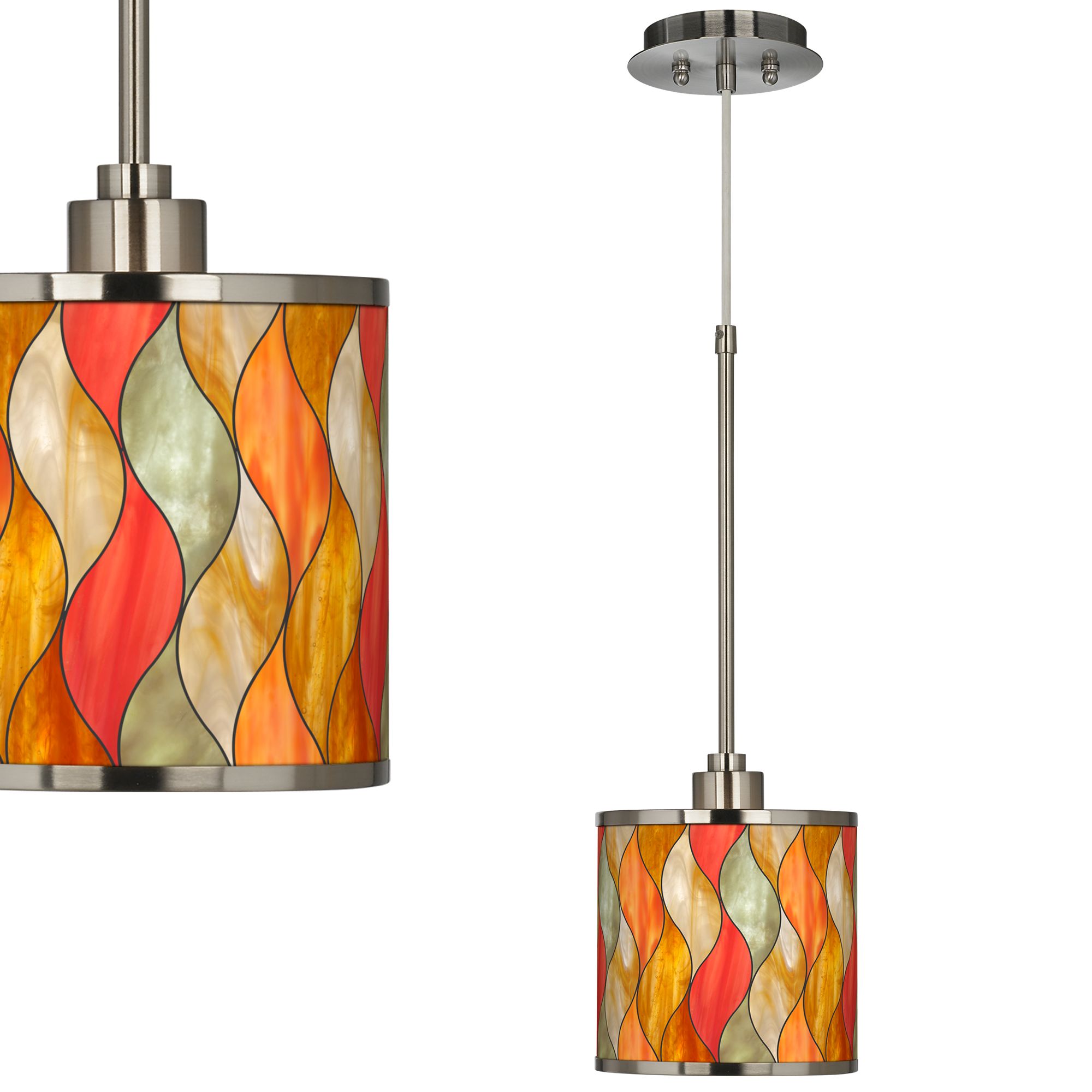 Giclee Art GICLEE GLOW MINI PENDANT Brushed Nickel Collection