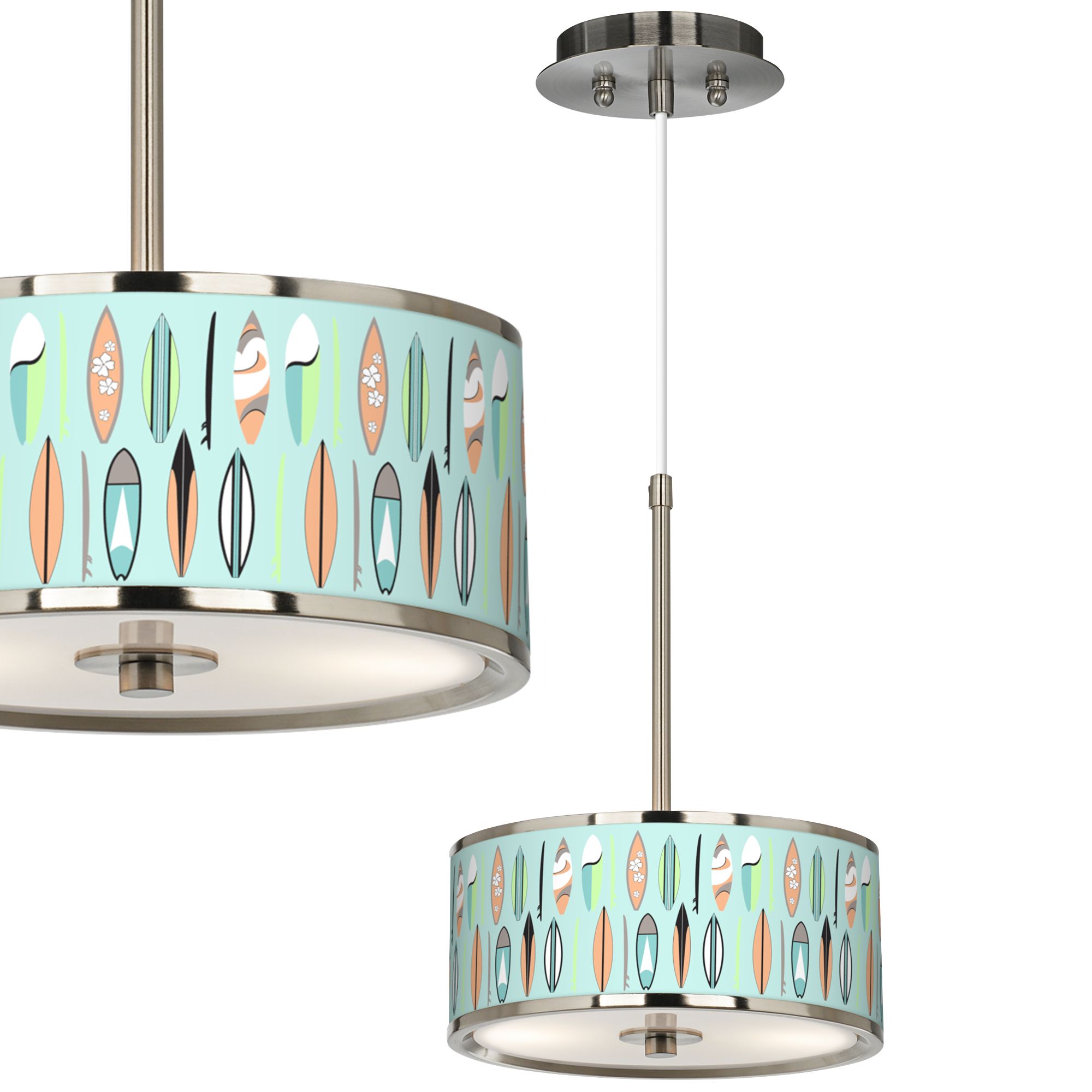 Giclee Art GICLEE GLOW MINI PENDANT Brushed Nickel Collection