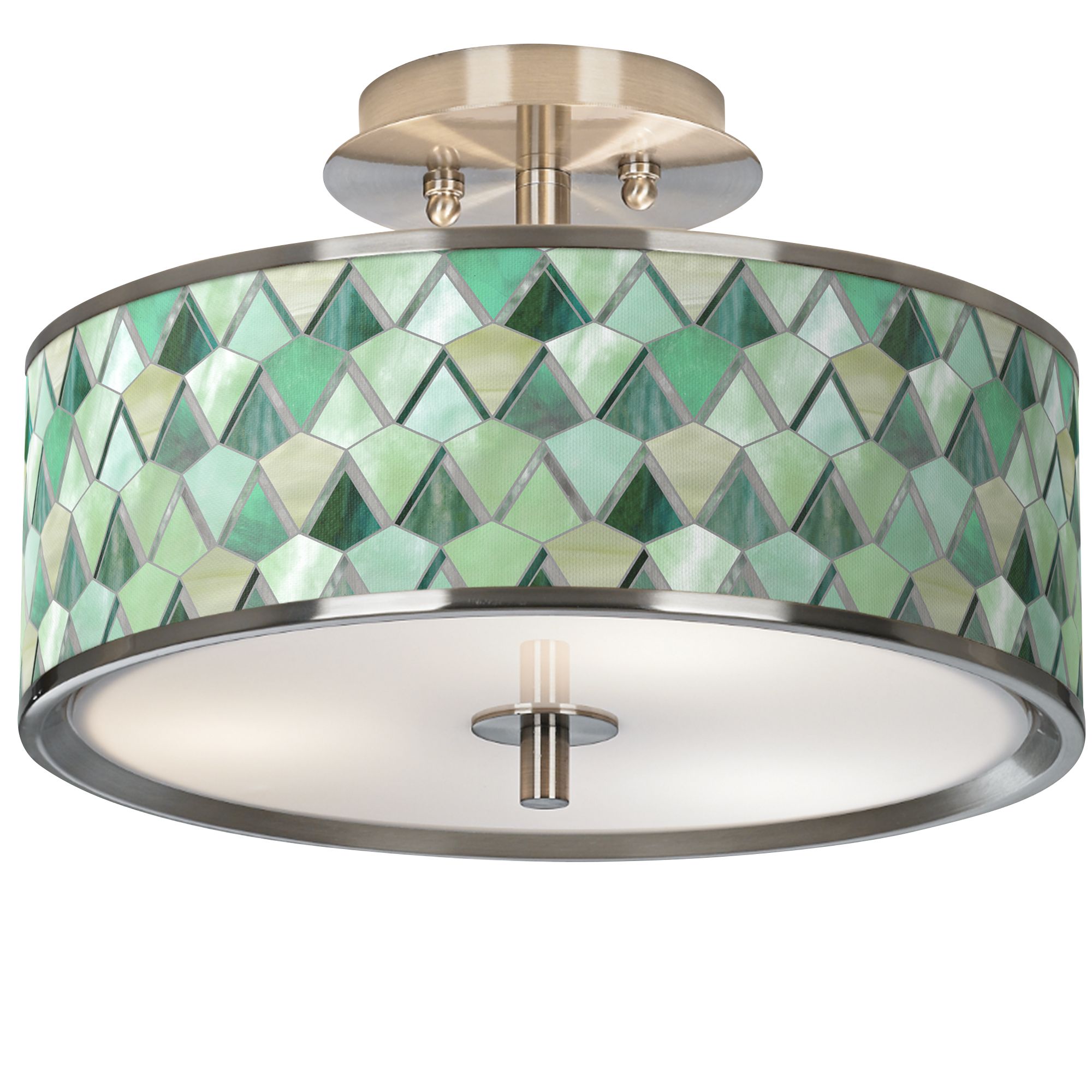 Giclee Art GICLEE GLOW SEMI FLUSH Brushed Nickel Collection