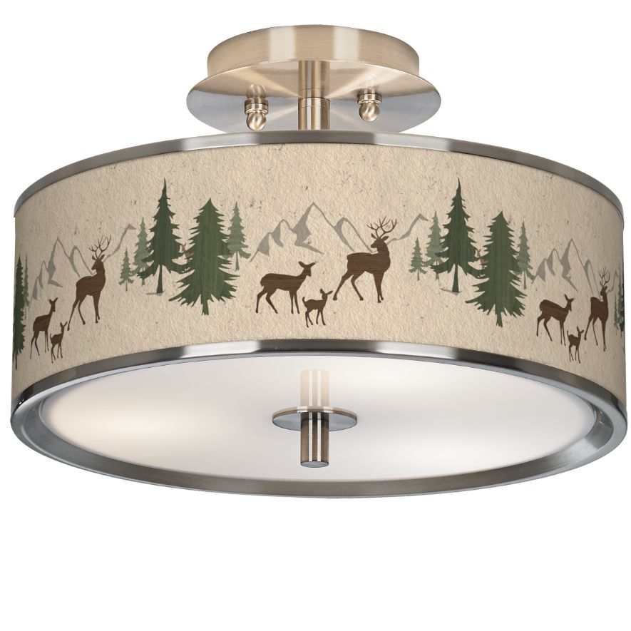 Giclee Art GICLEE GLOW SEMI FLUSH Brushed Nickel Collection