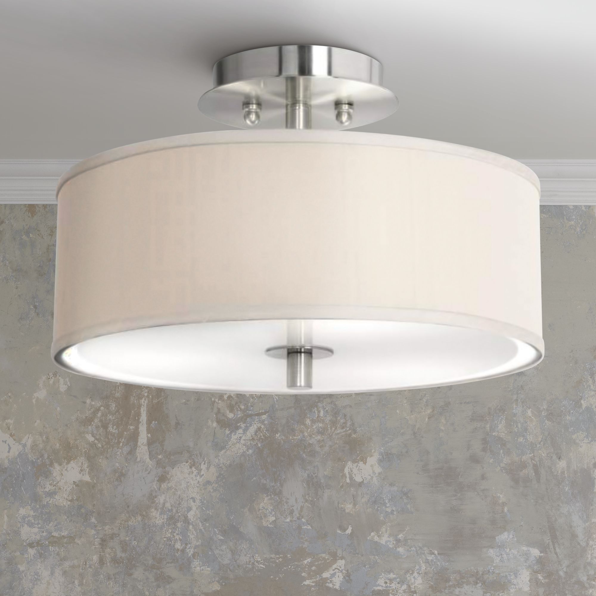 Giclee Art GICLEE GLOW SEMI FLUSH Brushed Nickel Collection