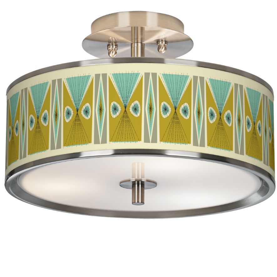 Giclee Art GICLEE GLOW SEMI FLUSH Brushed Nickel Collection