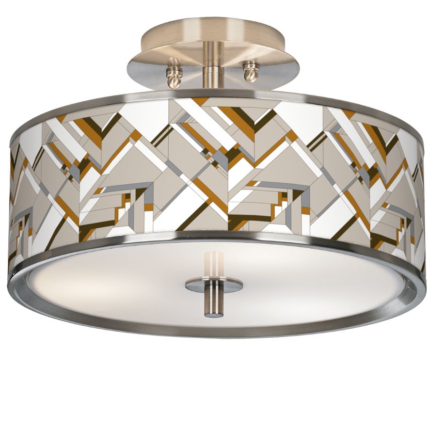 Giclee Art GICLEE GLOW SEMI FLUSH Brushed Nickel Collection