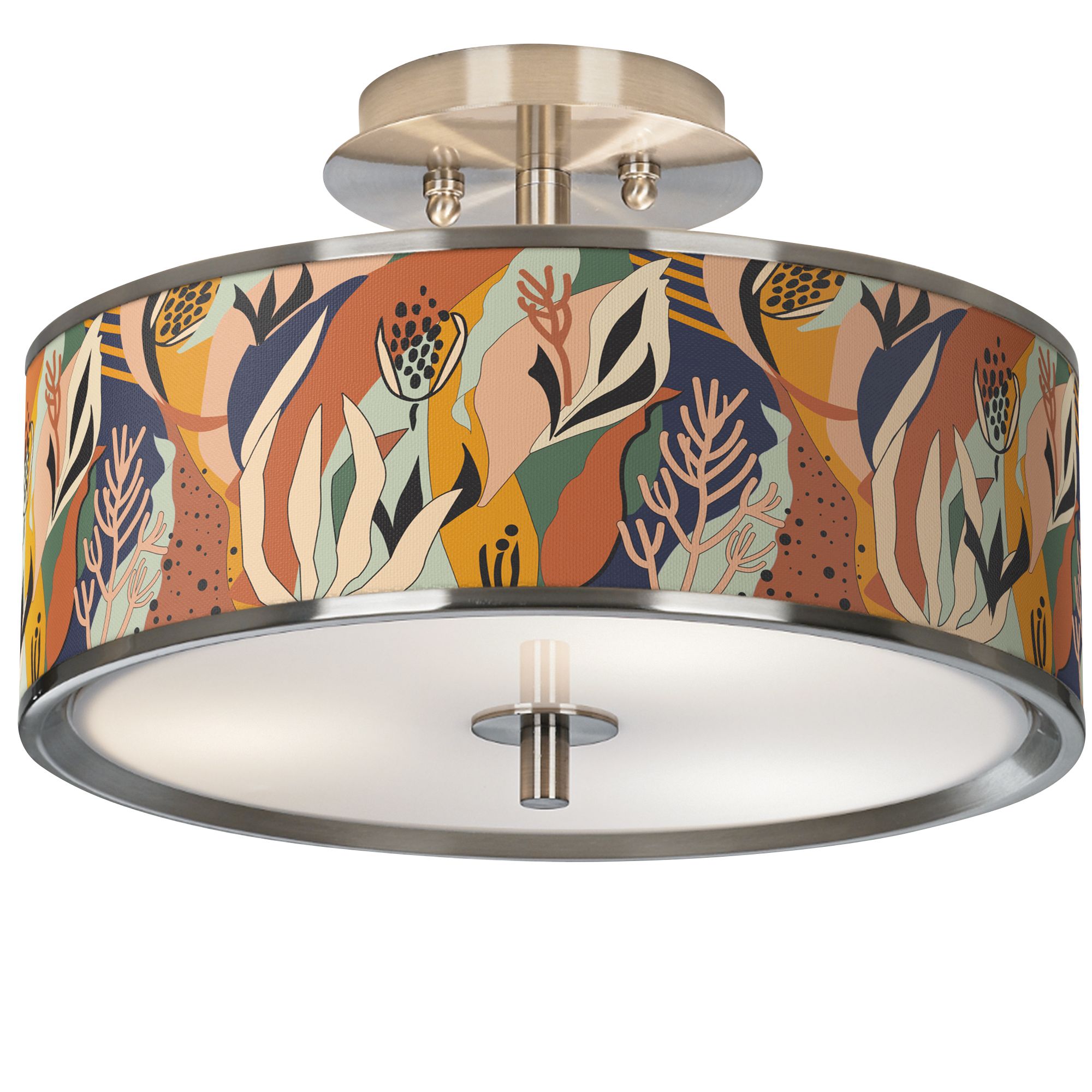 Giclee Art GICLEE GLOW SEMI FLUSH Brushed Nickel Collection