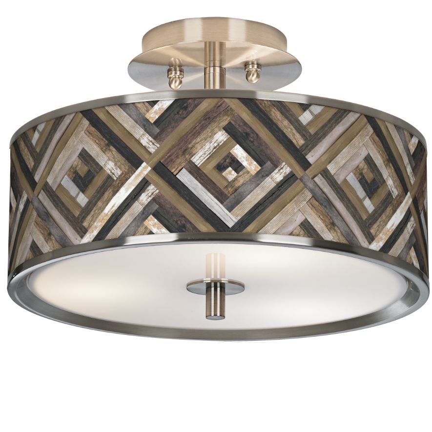 Giclee Art GICLEE GLOW SEMI FLUSH Brushed Nickel Collection