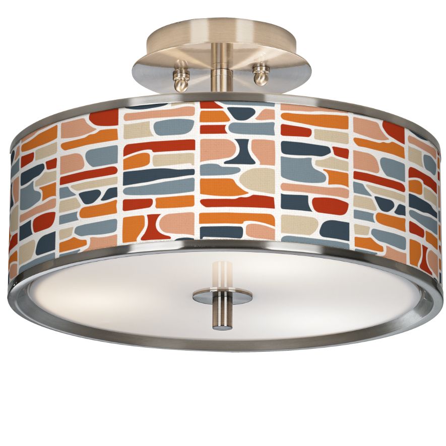 Giclee Art GICLEE GLOW SEMI FLUSH Brushed Nickel Collection